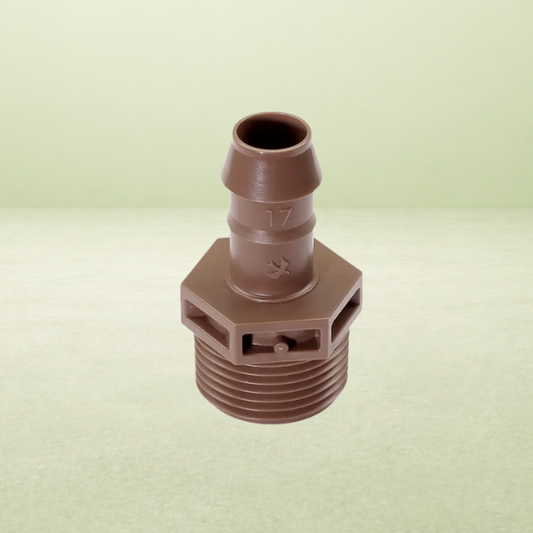 Barb Male Adapter - 17mm x 3/4 in. MPT